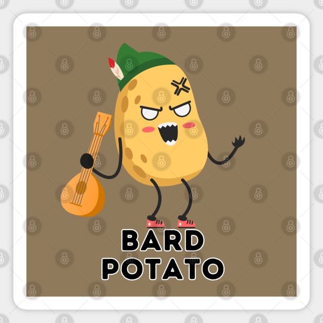 Bard potato Magnet by Zero Pixel